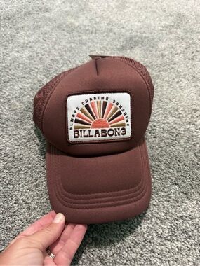 Billabong Brown Trucker Hat with Sun Patch